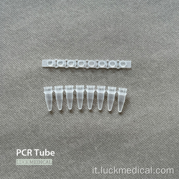 Centrifuga in plastica del tubo a strisce PCR